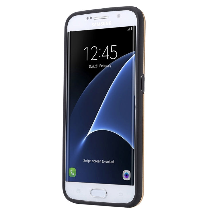 For Galaxy S7 Edge / G935 Motomo Brushed Texture Metal + TPU Protective Case