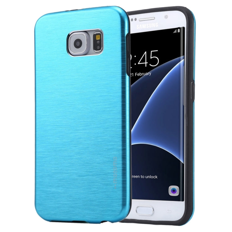 For Galaxy S7 Edge / G935 Motomo Brushed Texture Metal + TPU Protective Case
