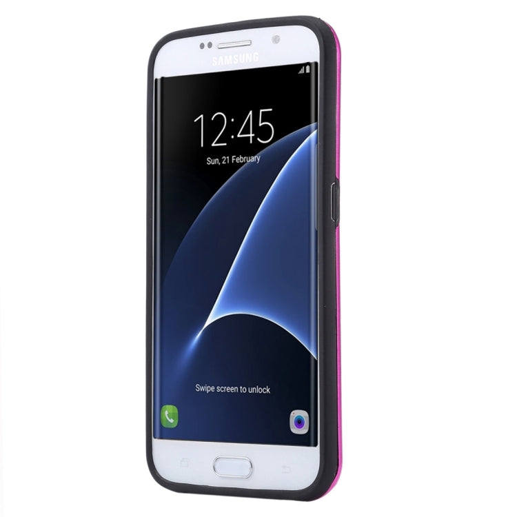 For Galaxy S7 Edge / G935 Motomo Brushed Texture Metal + TPU Protective Case
