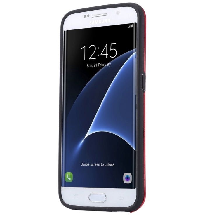 For Galaxy S7 Edge / G935 Motomo Brushed Texture Metal + TPU Protective Case