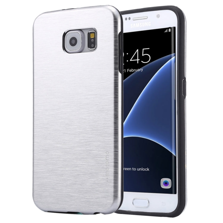 For Galaxy S7 Edge / G935 Motomo Brushed Texture Metal + TPU Protective Case