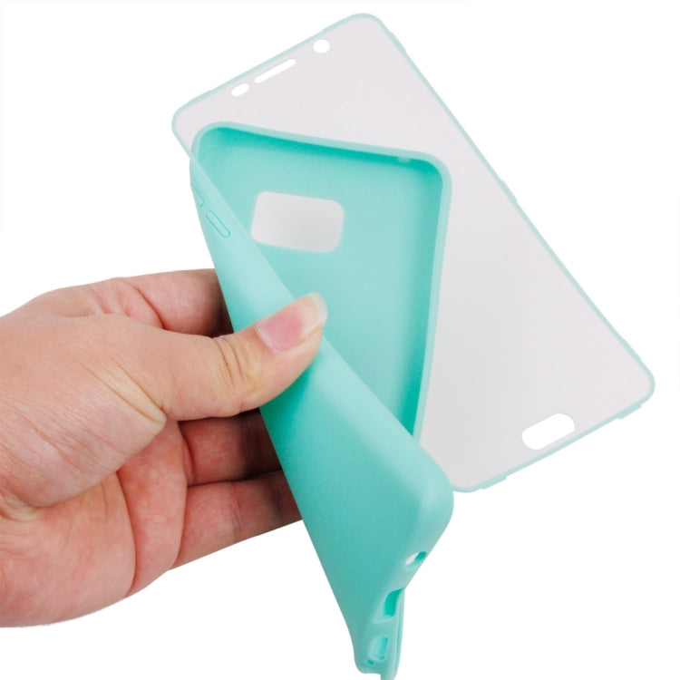 For Samsung Galalxy Note 5 / N920 Horizontal Flip Transparent Touch Screen PC Front Cover + TPU Back Cover Protective Case