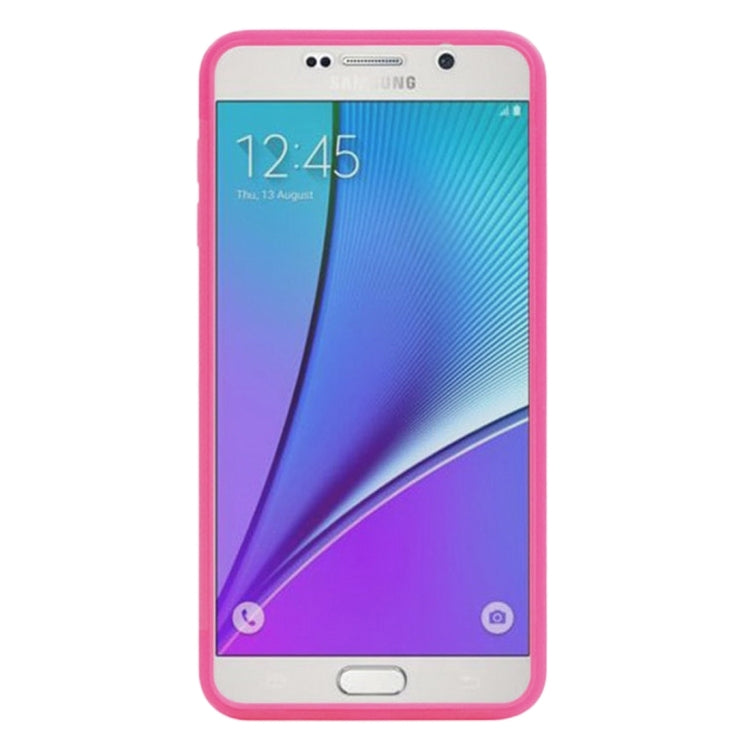 For Samsung Galalxy Note 5 / N920 Horizontal Flip Transparent Touch Screen PC Front Cover + TPU Back Cover Protective Case