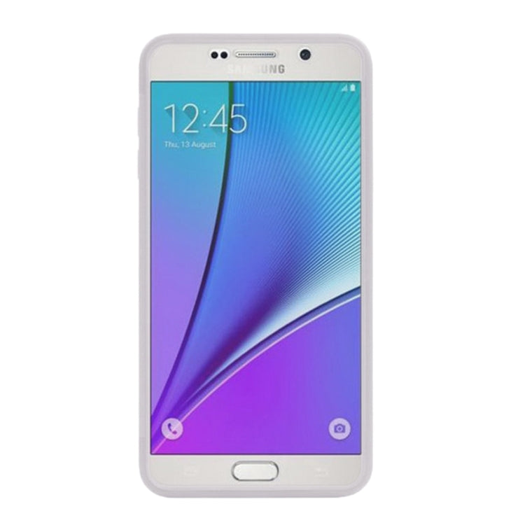 For Samsung Galalxy Note 5 / N920 Horizontal Flip Transparent Touch Screen PC Front Cover + TPU Back Cover Protective Case