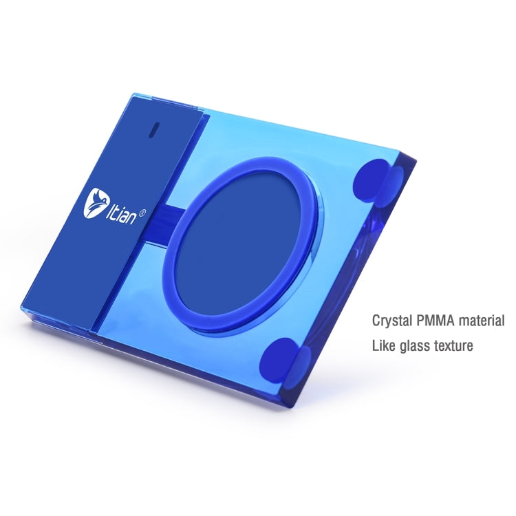 Itian A10-5W Rectangle Qi Standard Wireless Charger  for iPhone 8 / 8 Plus / X &  Galaxy S7 Edge / S7 / S6 / S6 edge plus / Note 5 / Nokia / LG / HTC(Blue)