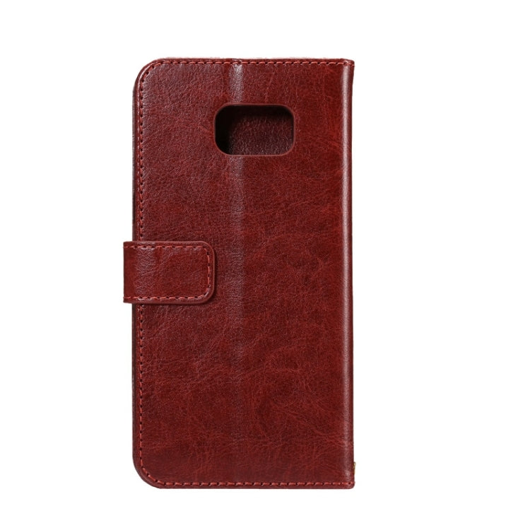 For Galaxy S6 Edge+ / G928 Lamb Texture Stamp Pattern Horizontal Flip Leather Case with Holder & Card Slots