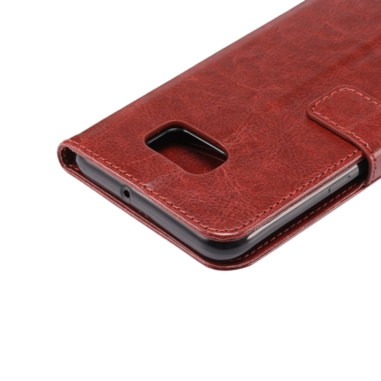 For Galaxy S6 Edge+ / G928 Lamb Texture Stamp Pattern Horizontal Flip Leather Case with Holder & Card Slots