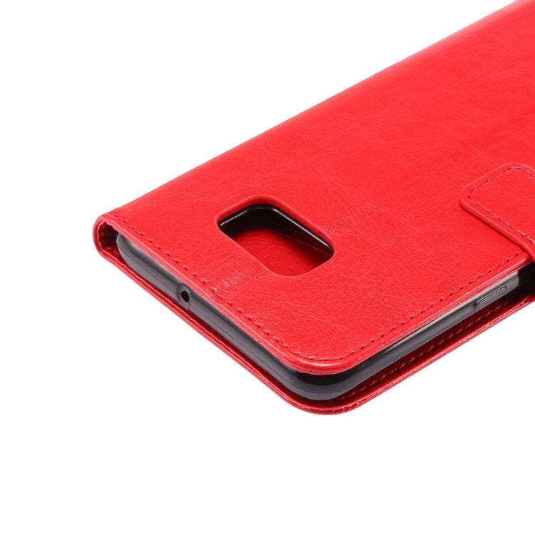 For Galaxy S6 Edge+ / G928 Lamb Texture Stamp Pattern Horizontal Flip Leather Case with Holder & Card Slots