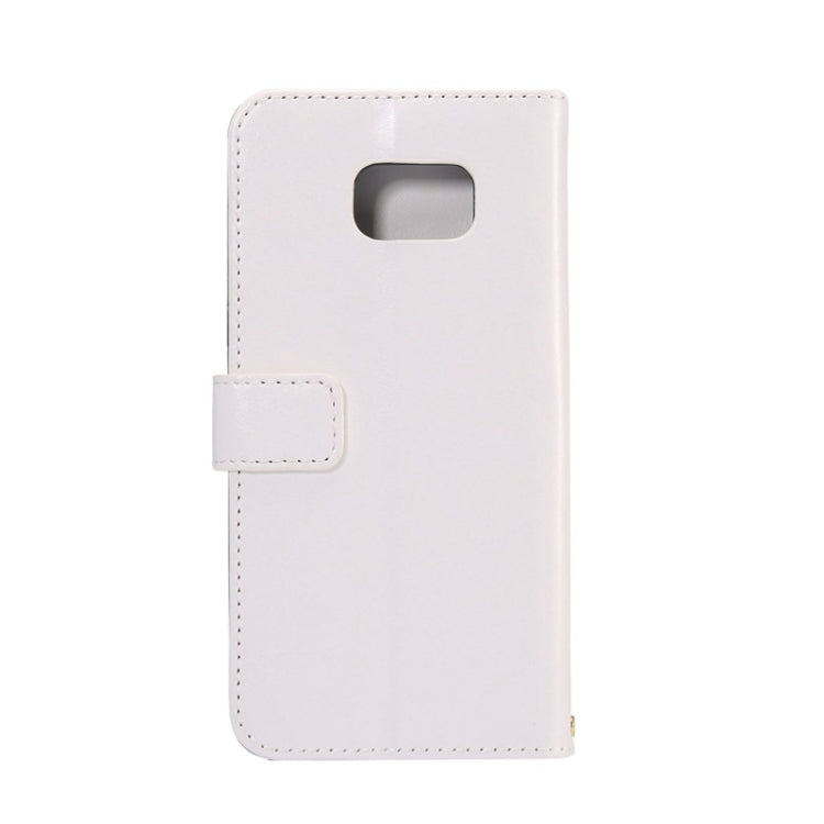 For Galaxy S6 Edge+ / G928 Lamb Texture Stamp Pattern Horizontal Flip Leather Case with Holder & Card Slots