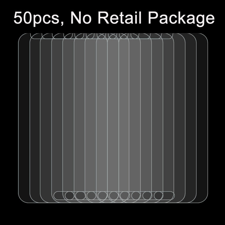 50 PCS for Galaxy J1 / J100 0.26mm 9H Surface Hardness 2.5D Explosion-proof Tempered Glass Film, No Retail Package
