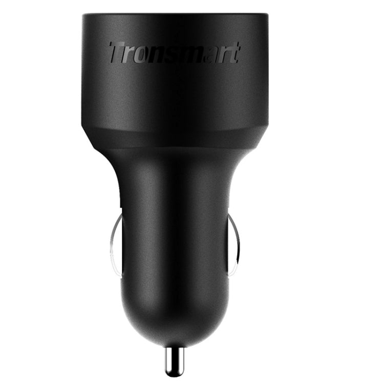 Tronsmart CC3PC 2.4A Max 3 USB Ports Qualcomm Quick Charge 2.0 Car Charger for Tablets / Phones(Black)