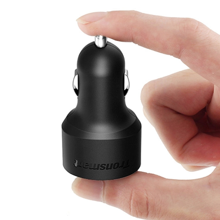 Tronsmart CC3PC 2.4A Max 3 USB Ports Qualcomm Quick Charge 2.0 Car Charger for Tablets / Phones(Black)