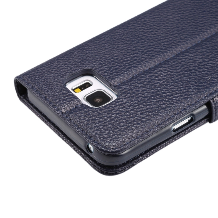 For Samsung Galalxy Note 5 / N920 Litchi Texture Horizontal Flip Leather Case with Card Slots & Holder & Wallet & Photo Frame & Lanyard