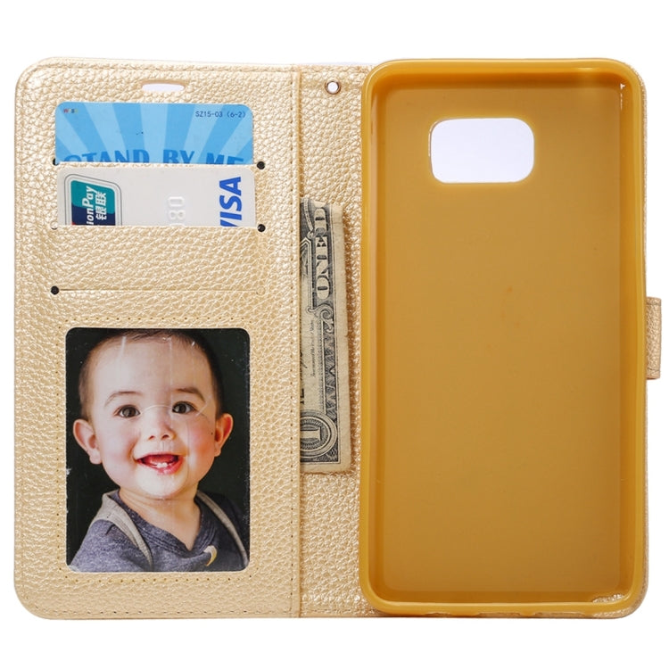 For Samsung Galalxy Note 5 / N920 Litchi Texture Horizontal Flip Leather Case with Card Slots & Holder & Wallet & Photo Frame & Lanyard