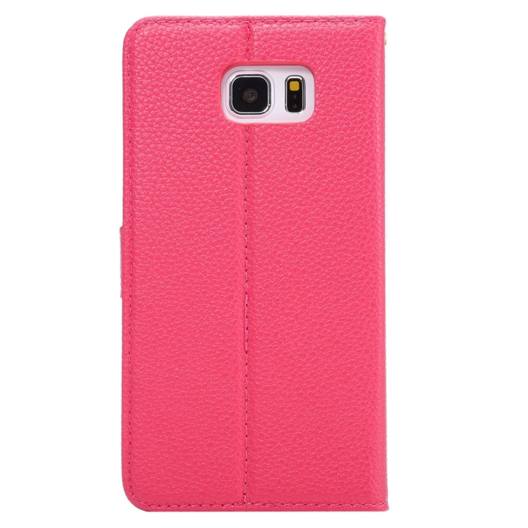 For Samsung Galalxy Note 5 / N920 Litchi Texture Horizontal Flip Leather Case with Card Slots & Holder & Wallet & Photo Frame & Lanyard