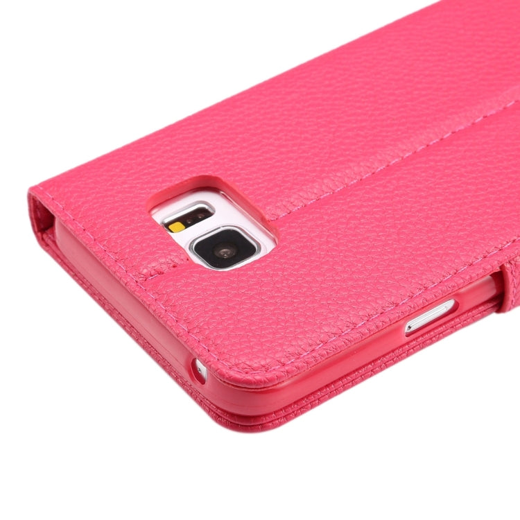For Samsung Galalxy Note 5 / N920 Litchi Texture Horizontal Flip Leather Case with Card Slots & Holder & Wallet & Photo Frame & Lanyard