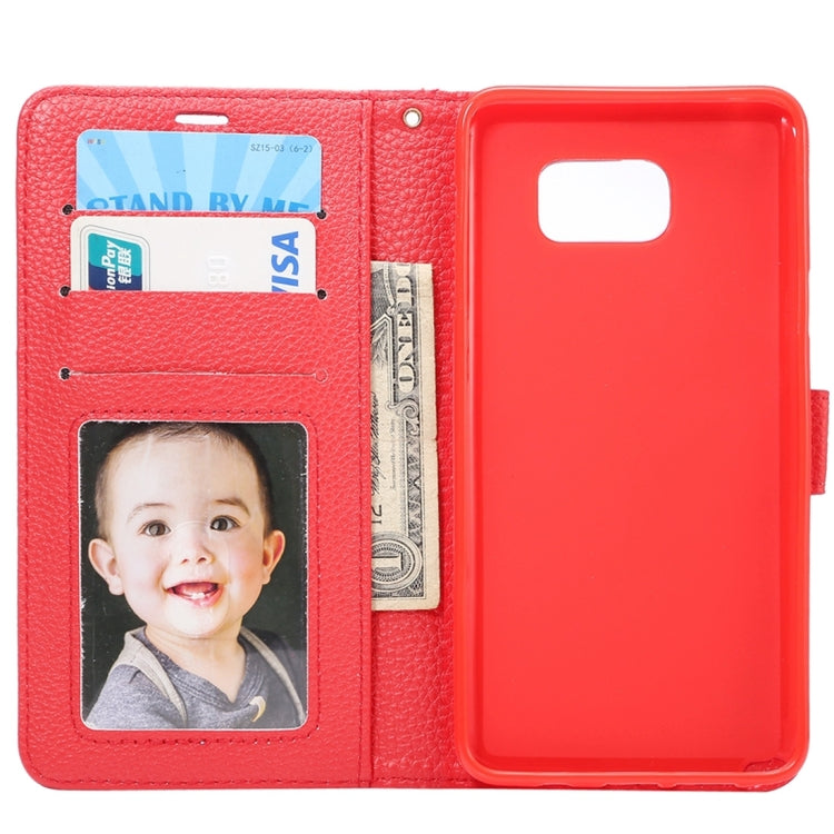 For Samsung Galalxy Note 5 / N920 Litchi Texture Horizontal Flip Leather Case with Card Slots & Holder & Wallet & Photo Frame & Lanyard