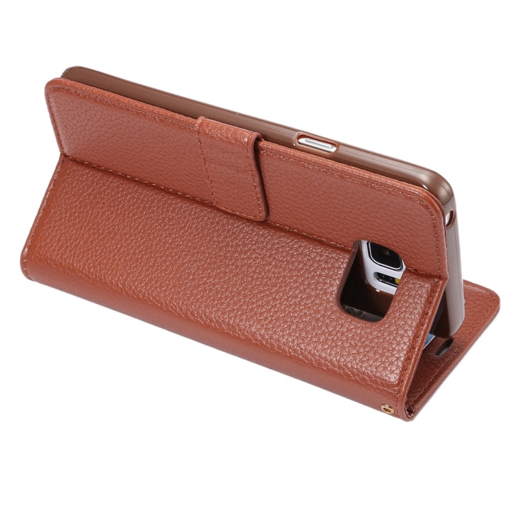 For Samsung Galalxy Note 5 / N920 Litchi Texture Horizontal Flip Leather Case with Card Slots & Holder & Wallet & Photo Frame & Lanyard