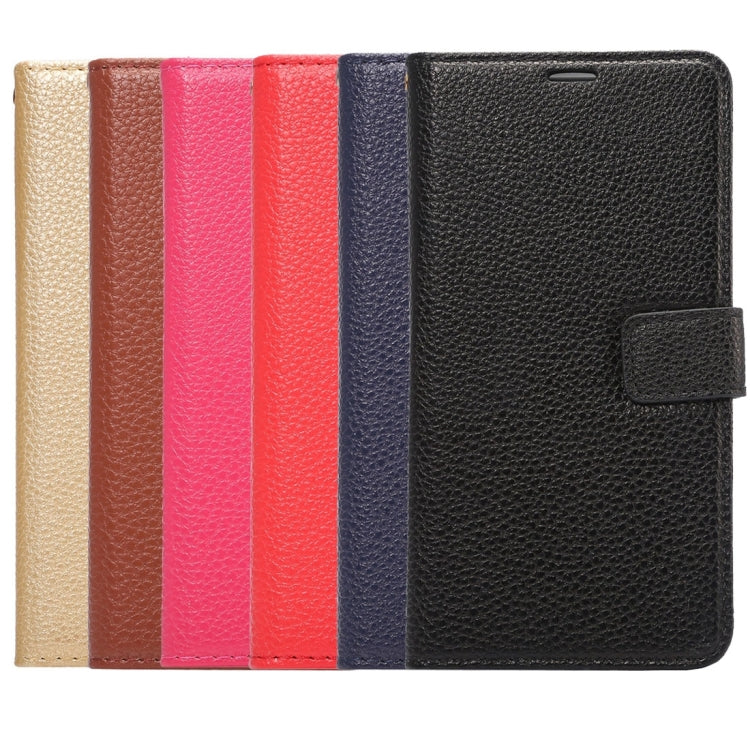 For Samsung Galalxy Note 5 / N920 Litchi Texture Horizontal Flip Leather Case with Card Slots & Holder & Wallet & Photo Frame & Lanyard