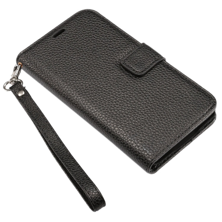 Litchi Texture Horizontal Flip Leather Case with Card Slots & Holder & Wallet & Photo Frame & Lanyard for Samsung Galalxy S5 / G900