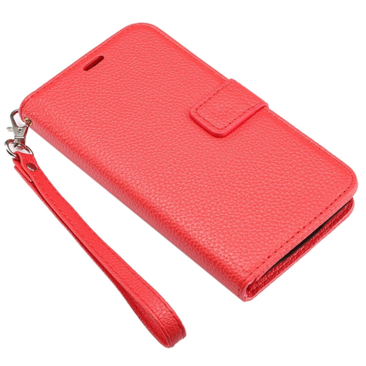 Litchi Texture Horizontal Flip Leather Case with Card Slots & Holder & Wallet & Photo Frame & Lanyard for Samsung Galalxy S5 / G900