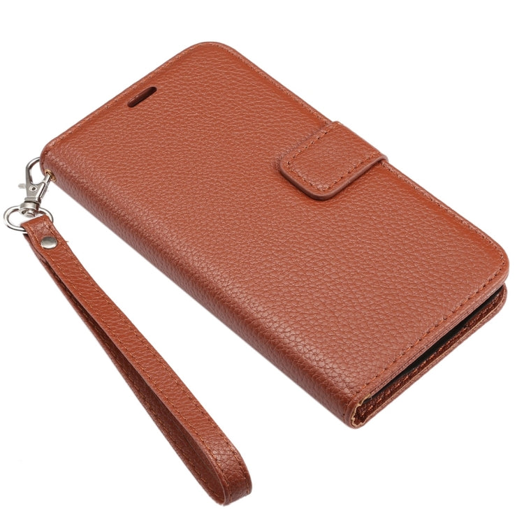Litchi Texture Horizontal Flip Leather Case with Card Slots & Holder & Wallet & Photo Frame & Lanyard for Samsung Galalxy S5 / G900