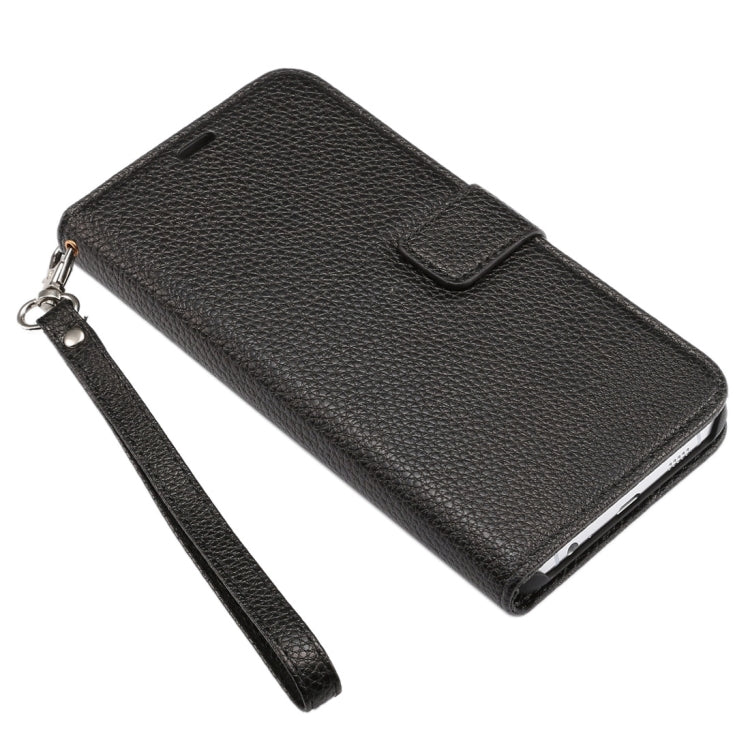 For Galaxy S6 Edge+ / G928 Litchi Texture Horizontal Flip Leather Case with Card Slots & Holder & Wallet & Photo Frame & Lanyard