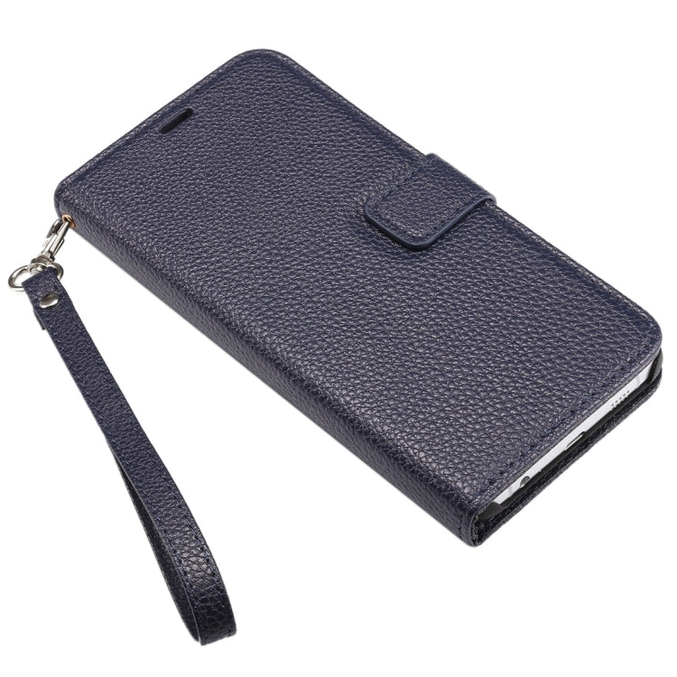 For Galaxy S6 Edge+ / G928 Litchi Texture Horizontal Flip Leather Case with Card Slots & Holder & Wallet & Photo Frame & Lanyard