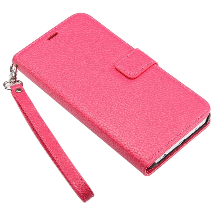 For Galaxy S6 Edge+ / G928 Litchi Texture Horizontal Flip Leather Case with Card Slots & Holder & Wallet & Photo Frame & Lanyard