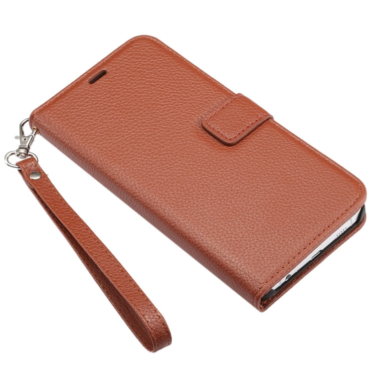 For Galaxy S6 Edge+ / G928 Litchi Texture Horizontal Flip Leather Case with Card Slots & Holder & Wallet & Photo Frame & Lanyard