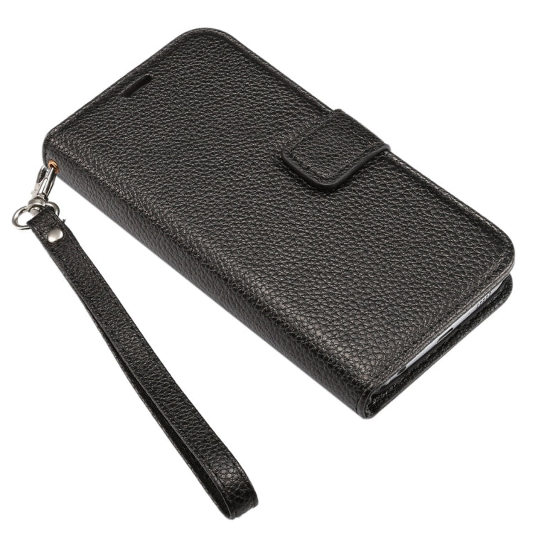 For Galaxy S6 Edge / G925 Litchi Texture Horizontal Flip Leather Case with Card Slots & Holder & Wallet & Photo Frame & Lanyard