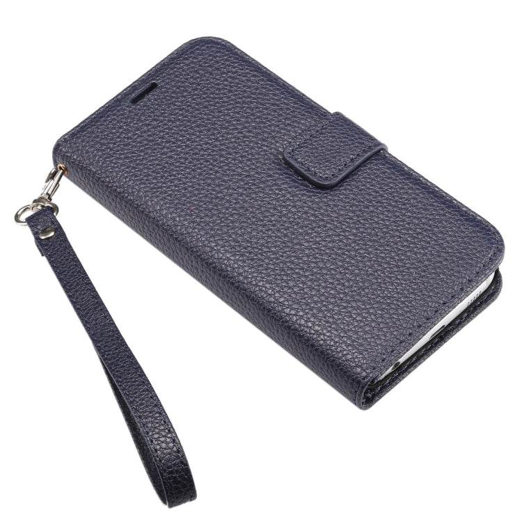 For Galaxy S6 Edge / G925 Litchi Texture Horizontal Flip Leather Case with Card Slots & Holder & Wallet & Photo Frame & Lanyard