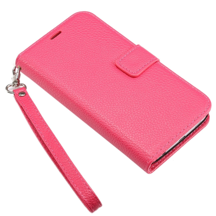 For Galaxy S6 Edge / G925 Litchi Texture Horizontal Flip Leather Case with Card Slots & Holder & Wallet & Photo Frame & Lanyard