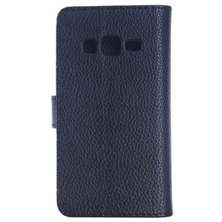 Litchi Texture Horizontal Flip Leather Case with Card Slots & Holder for Galaxy Grand Max/G7200
