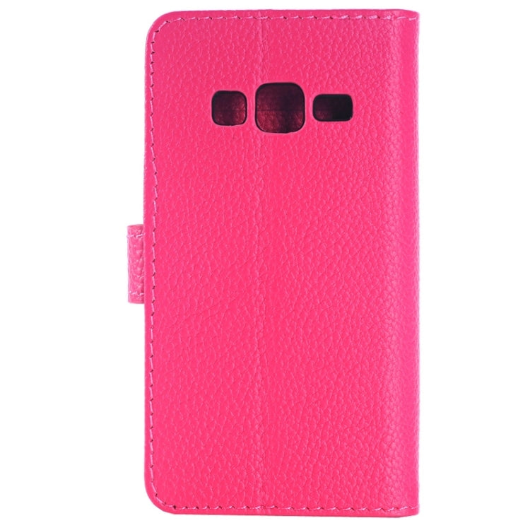 Litchi Texture Horizontal Flip Leather Case with Card Slots & Holder for Galaxy Grand Max/G7200