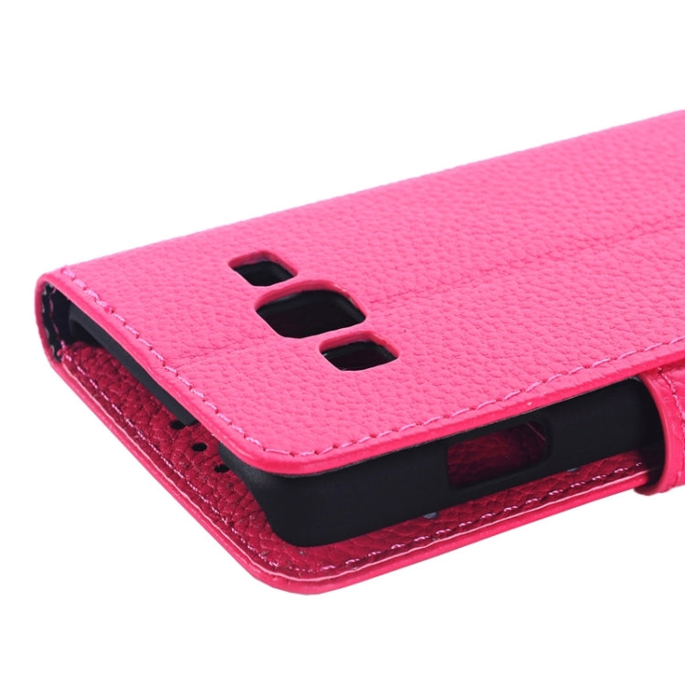 Litchi Texture Horizontal Flip Leather Case with Card Slots & Holder for Samsung Z1/Z130H
