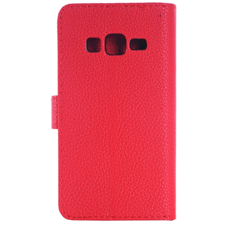 Litchi Texture Horizontal Flip Leather Case with Card Slots & Holder for Samsung Z1/Z130H