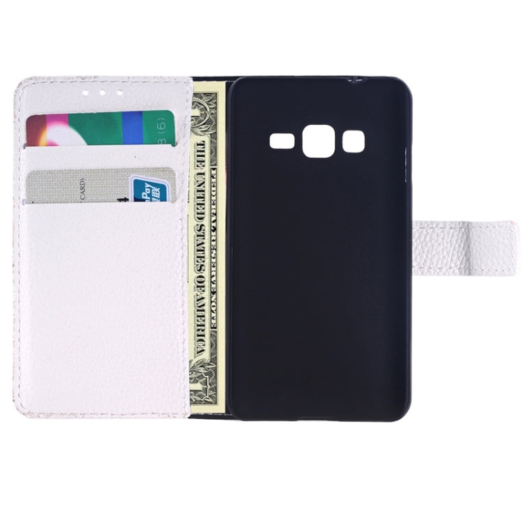 Litchi Texture Horizontal Flip Leather Case with Card Slots & Holder for Samsung Z1/Z130H