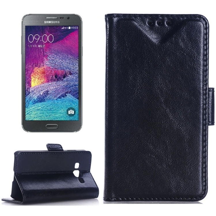 Oil Skin Texture Horizontal Flip Leather Case with Card Slots & Wallet & Holder for Galaxy Grand Max/G7200