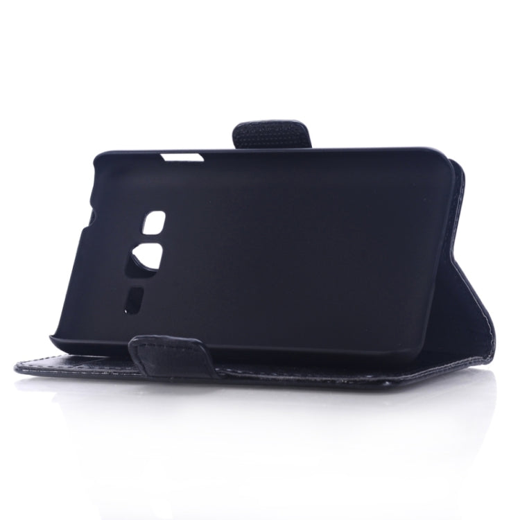 Oil Skin Texture Horizontal Flip Leather Case with Card Slots & Wallet & Holder for Galaxy Grand Max/G7200