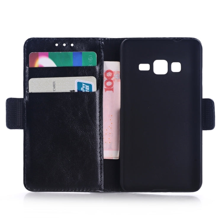 Oil Skin Texture Horizontal Flip Leather Case with Card Slots & Wallet & Holder for Galaxy Grand Max/G7200
