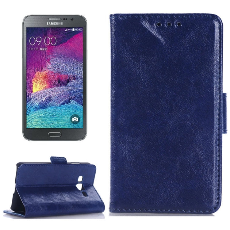 Oil Skin Texture Horizontal Flip Leather Case with Card Slots & Wallet & Holder for Galaxy Grand Max/G7200