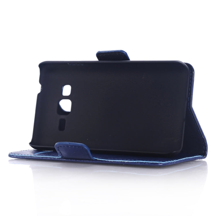 Oil Skin Texture Horizontal Flip Leather Case with Card Slots & Wallet & Holder for Galaxy Grand Max/G7200