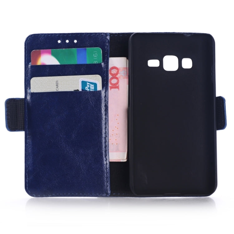 Oil Skin Texture Horizontal Flip Leather Case with Card Slots & Wallet & Holder for Galaxy Grand Max/G7200