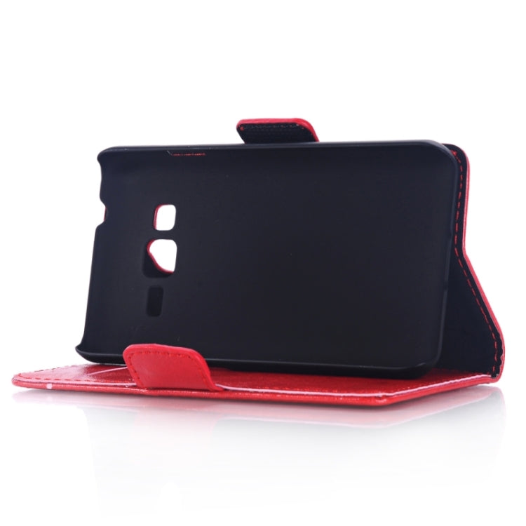 Oil Skin Texture Horizontal Flip Leather Case with Card Slots & Wallet & Holder for Galaxy Grand Max/G7200