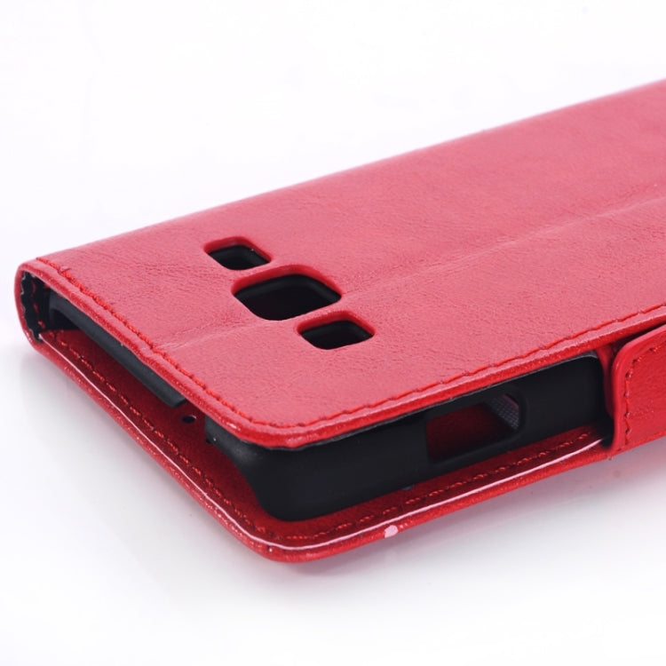 Oil Skin Texture Horizontal Flip Leather Case with Card Slots & Wallet & Holder for Galaxy Grand Max/G7200