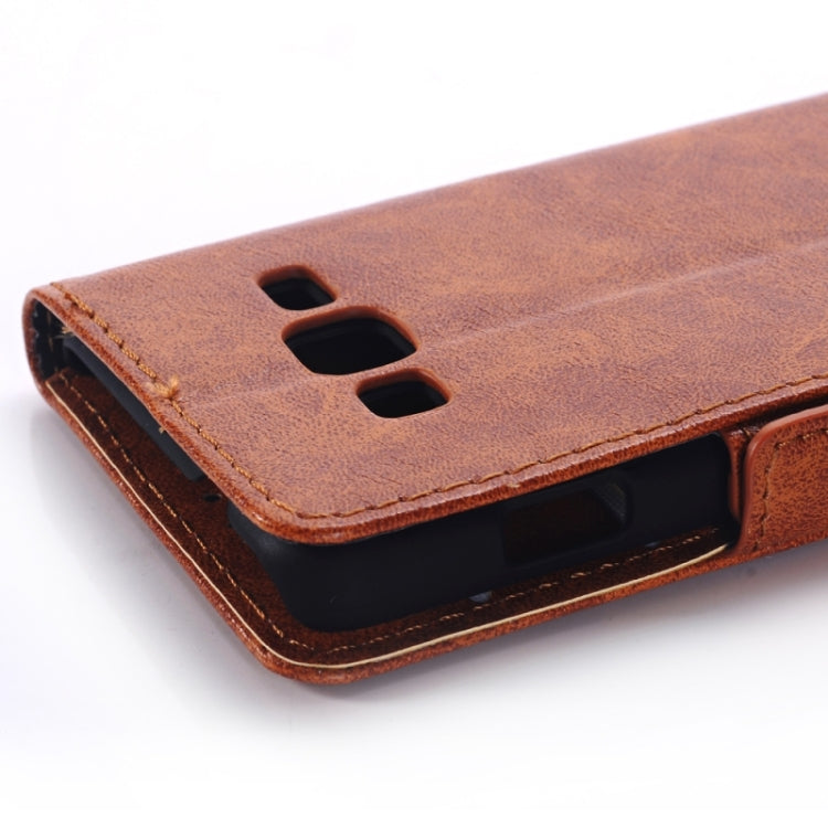 Oil Skin Texture Horizontal Flip Leather Case with Card Slots & Wallet & Holder for Galaxy Grand Max/G7200