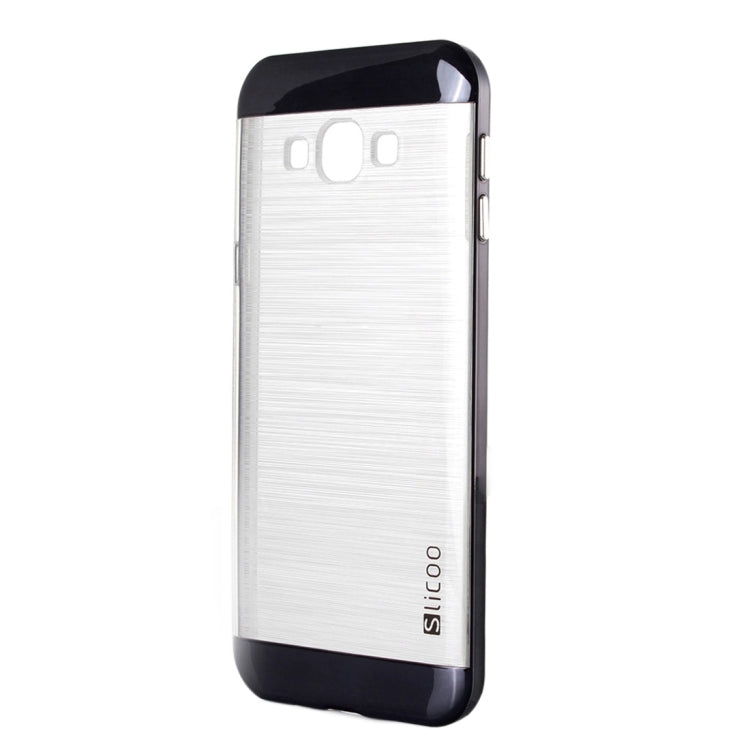 Slicoo Brushed Texture Electroplating Transparenct Combination Case for Galaxy A8 / A800