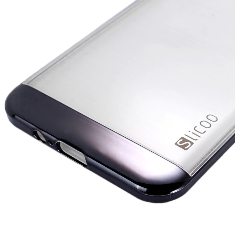 Slicoo Brushed Texture Electroplating Transparenct Combination Case for Galaxy A8 / A800