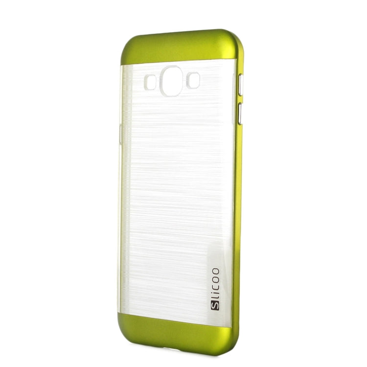 Slicoo Brushed Texture Electroplating Transparenct Combination Case for Galaxy A8 / A800